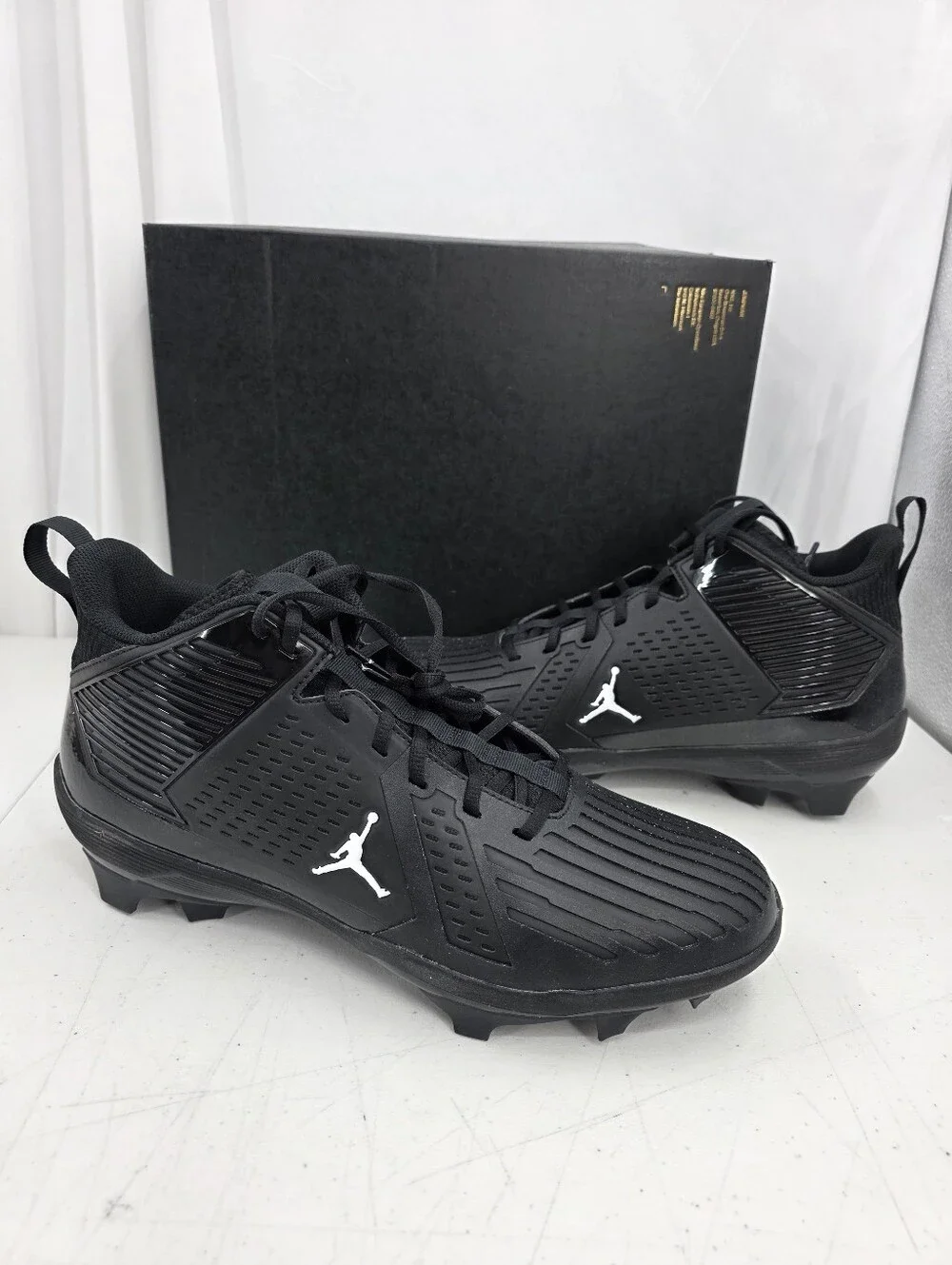 New Jordan Force Savage 3 S P Football Cleats Black White FJ4971-001 Men Size 15